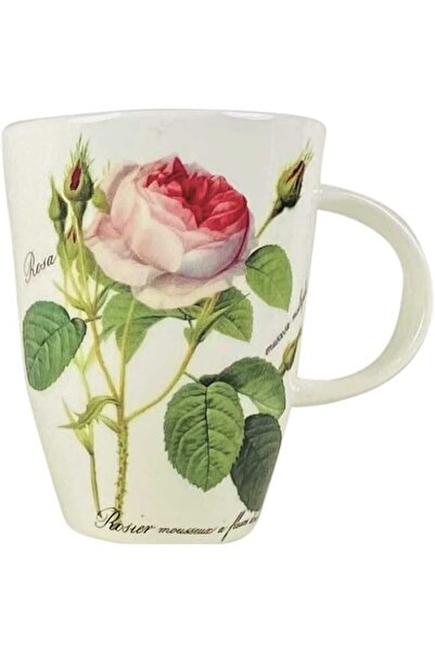 Roy Kirkham Redoute Roses Çiçek ve Gül Desenli İngiliz Kemik Porseleni Fine B...