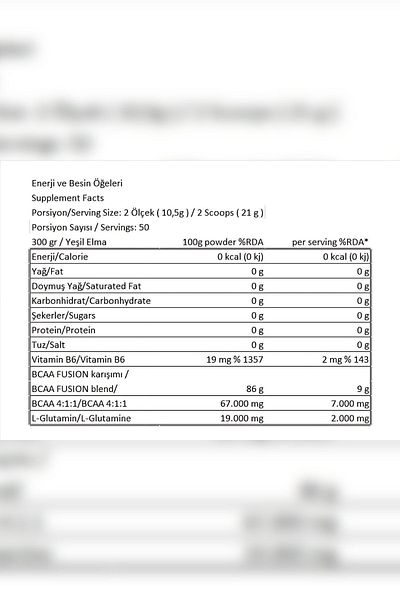 Conlast CONLAST BCAA - 300g Green Apple