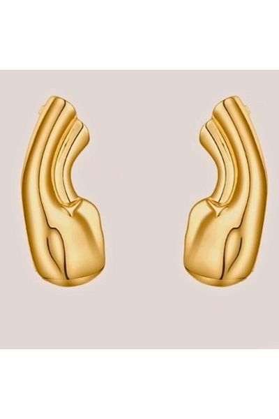 DM Takı Design Armor Earrings (Double)