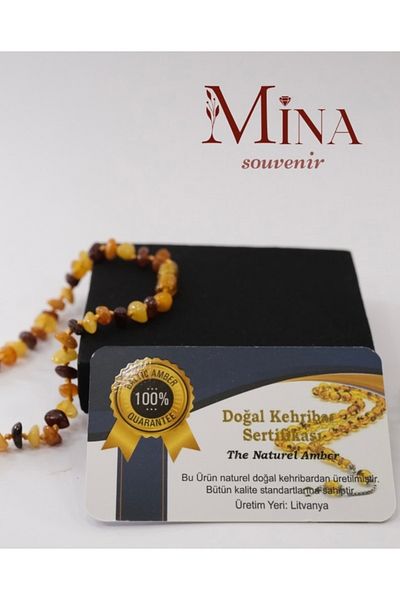 Mina Souvenir سوار الطفل العنبر المعتمد المهدئ والمريح - خيارات الألوان