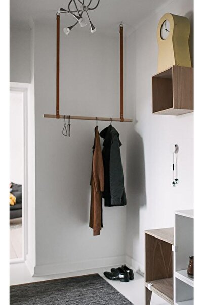 Bundera Deri Açık Elbise Dolabı Eşek Kıyafet Askısı Ve Giyinme Odası Düzenleyici Askılık