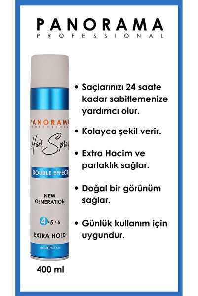PANORAMA PROFESSIONAL Saç Spreyi Extra Hold 4 -400 ml / Günlük Kullanım Için ...