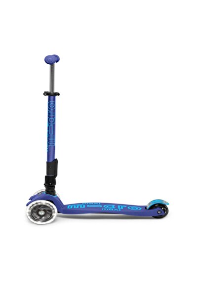 Micro Scooter MAXI MICRO DELUXE LED FOLDABLE NAVY BLUE MMD099+4