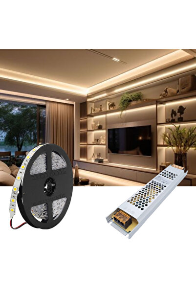 burul Tavan Gizli Işık Bandı Şerit Led Aydınlatma Seti Gün Işığı 5 Metre