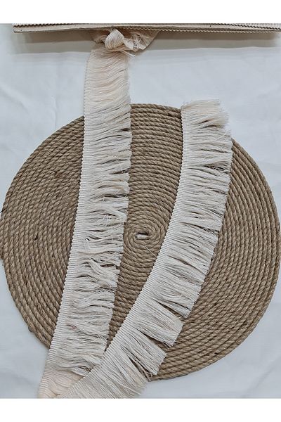 Esteks Dantel ve Tekstil Aksesuarları 5 Meters Strip Cotton Fringe Sewing Thread