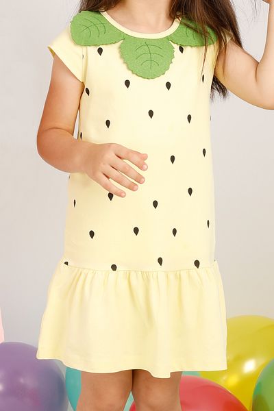 HÇM Strawberry Patterned Girl's Dress - A38