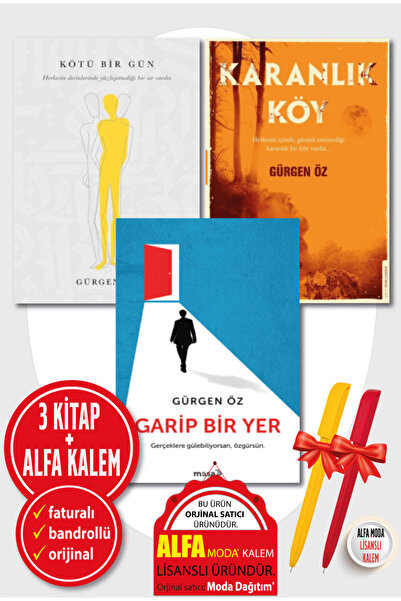 Destek Yayınları GÜRGEN ÖZ 3 Kitap Garip Bir Yer+Karanlık Köy+Kötü Bir Gün Ed...