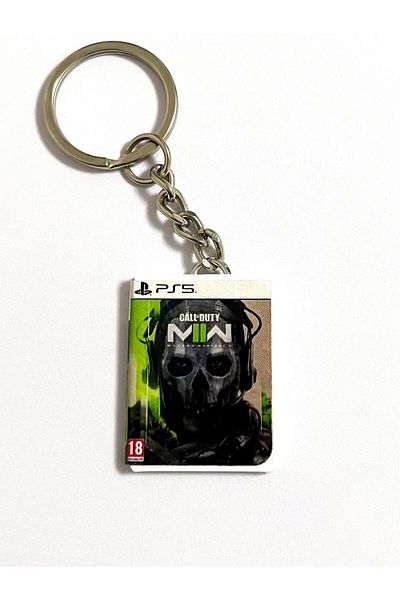Cosmic Star Call Of Duty Modern Warfare 2 Miniature Ps5 Game Box Keychain