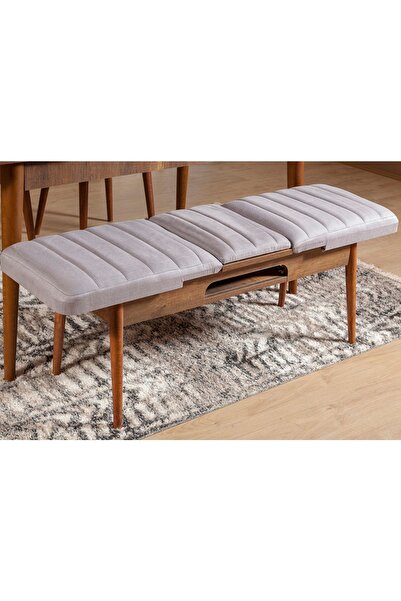 REYSA MOBİLYA Sembol Bench Ceviz Soho Gri