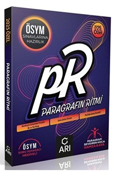 Arı Yayıncılık 2025 ÖSYM Soru Tipleriyle Paragrafın Ritmi Hamza Kaya Arı Yayı...