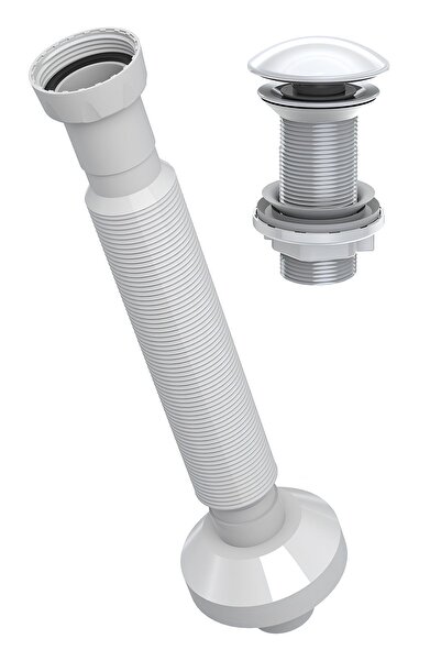 İZYAPI Pop Up Sifon Taşma Deliksiz Parlak Beyaz 220107