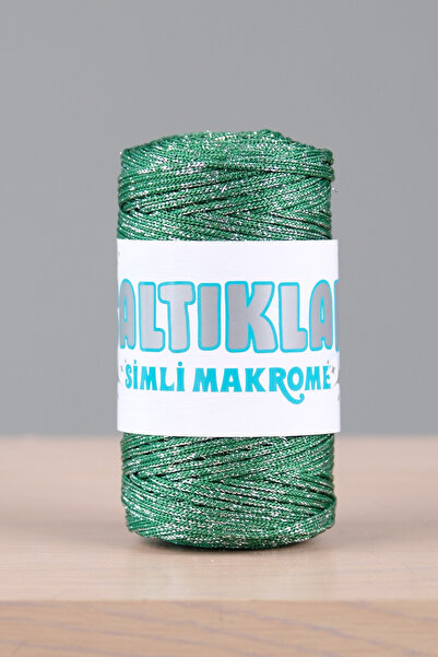 SALTIKLAR Fir de macrame cu sclipici 100gr 3mm - Fir de macrame premium cu sc...