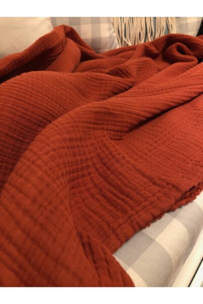 Sefaoğlu tekstil 4 Layers Muslin Bedspread, 220*250 King Size, 100% Cotton