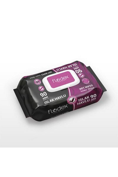 FLODEX Wet Towel 90 Pieces *24 Pieces