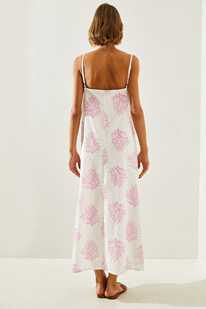 Bianco Lucci Dámské šaty se vzorem – podšité a tenká ramínka 5961 60251686