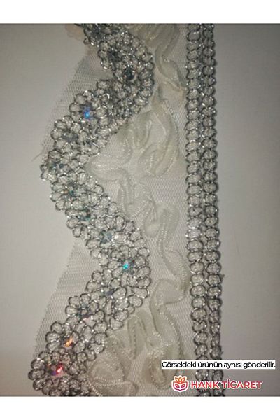 HANK TİCARET 13 Meters Guipure Scallop Quality Special Embroidered Elegant and Flamboyant Fabric Guipure