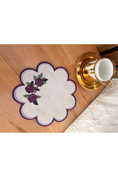 Nakışkonsept 1 servetel de cocktail cu model de trandafiri