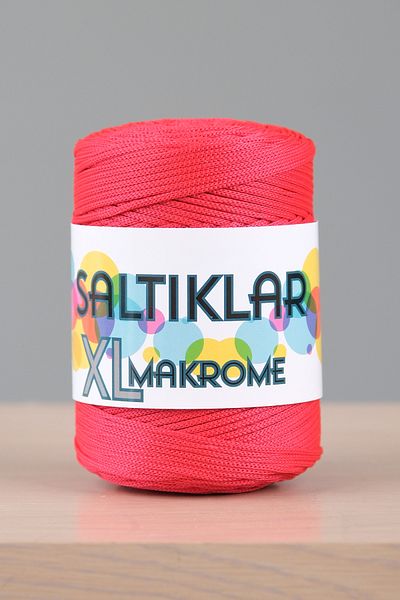 SALTIKLAR Premium Polyester Macrame - 200Gram 4mm Red-100