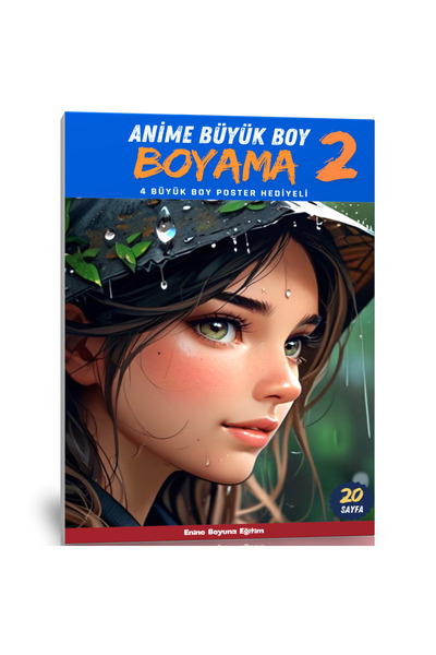 Enine Boyuna Eğitim كتاب تلوين الرسوم المتحركة -2 (حجم كبير)