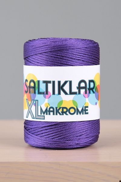 SALTIKLAR XL Macrame 200Gram 4mm - Premium Polyester Macrame Floss 4mm Purple-4250
