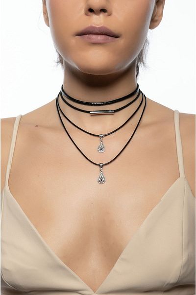 DENİZ TASARIM Leather Choker - Stylish Design