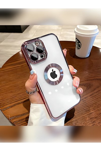 halkhouse iPhone 13 Pro Max Kamera Korumalı Omega Renkli Şeffaf Silikon Kapak...