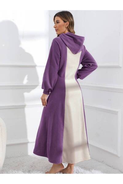 Machetta Жіноче велике плаття/туніка з каменем кольору тіла, з фіолетовими вставками