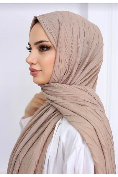Trablus Bamboo Shawl - Pleated Design