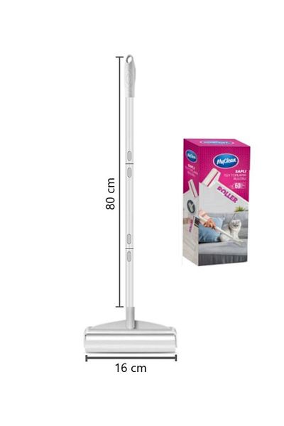 MyClean 60 Sheets Xxl 16cm - Telescopic Long Handle Feather Collection Roller