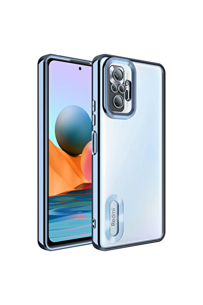 halkhouse Xiaomi Redmi Note 10 Pro Uyumlu Kamera Korumalı Omega Renkli Şeffaf...