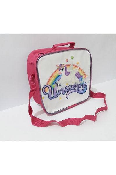renkli çiçekler Lunch Bag Girl's School Lunch Bag Thermos Bag Food Bag