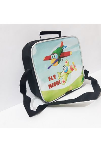 renkli çiçekler Lunch Box Men's School Lunch Box Thermos Bag Food Bag