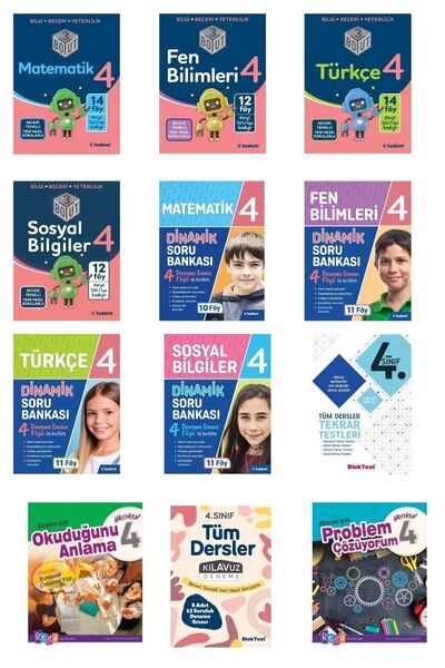 Tudem Yayınları Tudem 4. Sınıf 3 Boyut Dersleri Dinamik Sorular Tekrar Testi ...