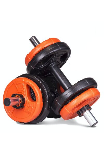 ECG Ecgspor 11 kg Grip Plate Dumbbell Set-(10kg plates +2bar)