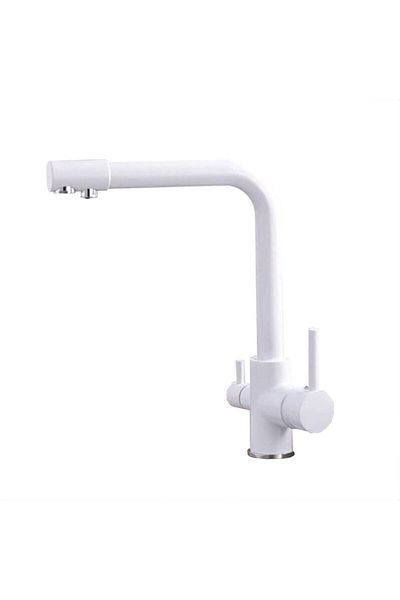 entrend11 Purified Faucet - White Purified Sink Faucet