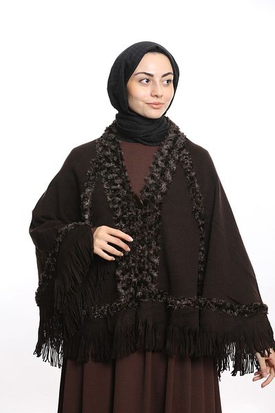 ARMİZA Women's Winter Poncho (There Very Soft and Warm)