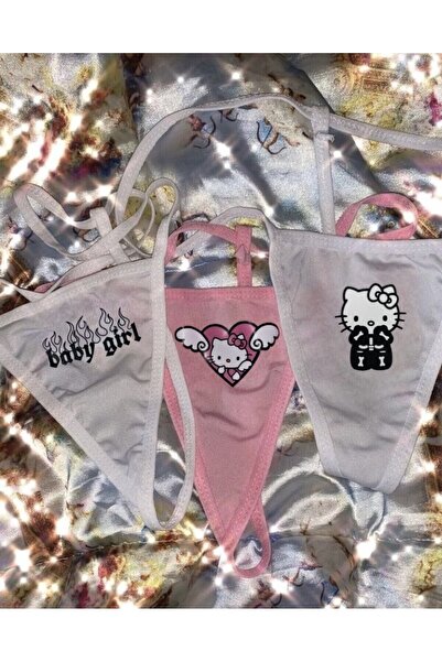 Lolipop Butik Alevli Babygirl, Melek Kalpli Hello Kitty, İskelet Hello Kitty ...