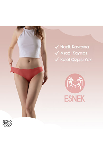 Soho Mood Pack of 9 Basic Non-Marking Laser Cut Flexible Women's Panties