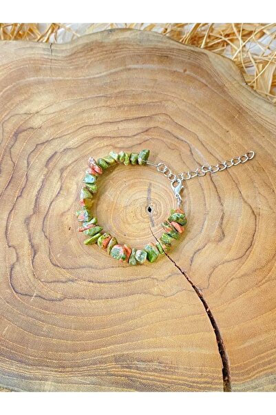 SARRAF DOĞALTAŞ Handcrafted Women's Kırıktaş Unakit Natural Stone Bracelet