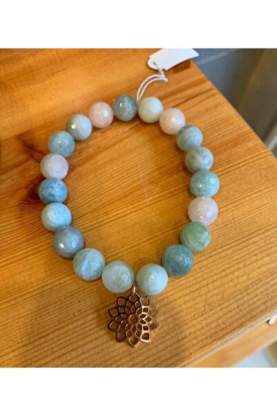 AYZE DOĞALTAŞ Aquamarine Morganite Helidor Bracelet