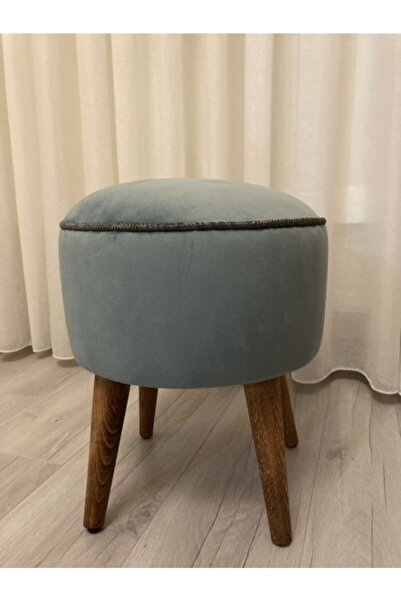 Kargolagelsin Ahşap Ayaklı Puf Koltuk Turkuaz