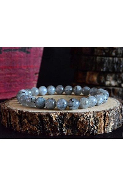 Melek Bozkurt Natural Stone Labradorite Stone Bracelet (self-confidence Faith Calm)