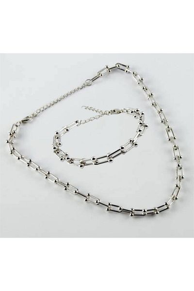 Tiffany مجموعة قلادة وسوار