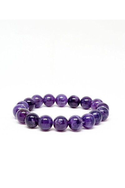 No10 Doğaltaş Ametist Doğal Taşlı Bileklik