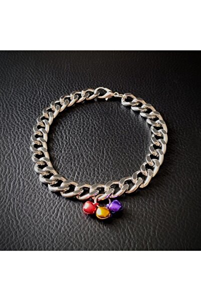 NİMBO Ayarlanabilir Zincir Kararmaz Alüminyum Zilli 28 Cm Lüx Kedi Ve Küçük I...