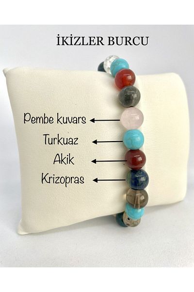 AgateStones Original Gemini Sign Bracelet