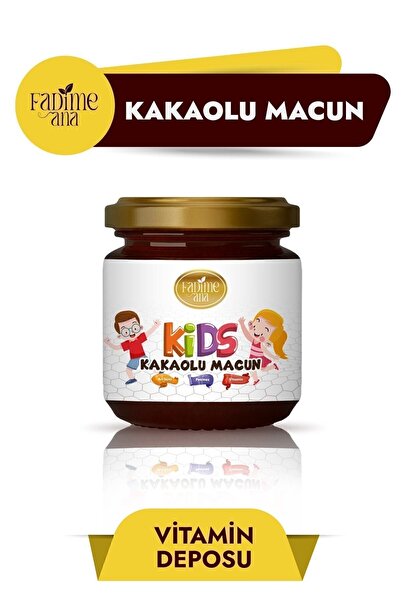 Fadime Ana Çocuklar Için Macun Vitamin Pekmez Arı Sütü Kakaolu Bitkisel Macun...
