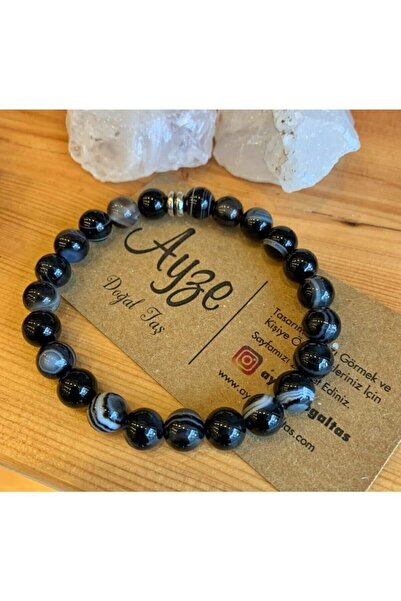 Genel Markalar Siyah Akik Bileklik