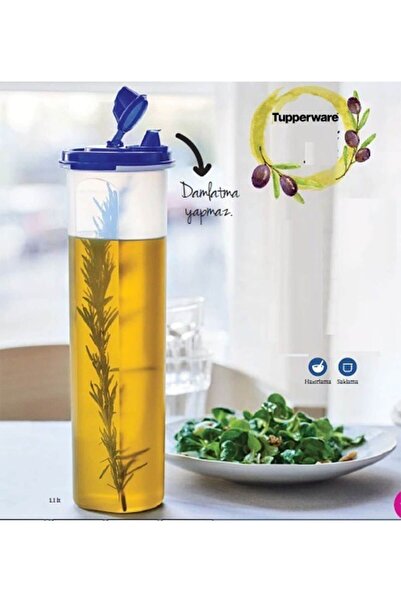 Tupperware Oval Olive Oil Oil Pot 1.10 Liter
