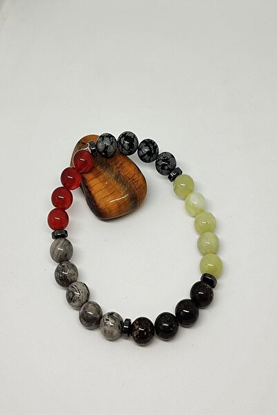 badeaccessories Men's Capricorn Natural Stone Bracelet - Certified (ACHIC, RO...